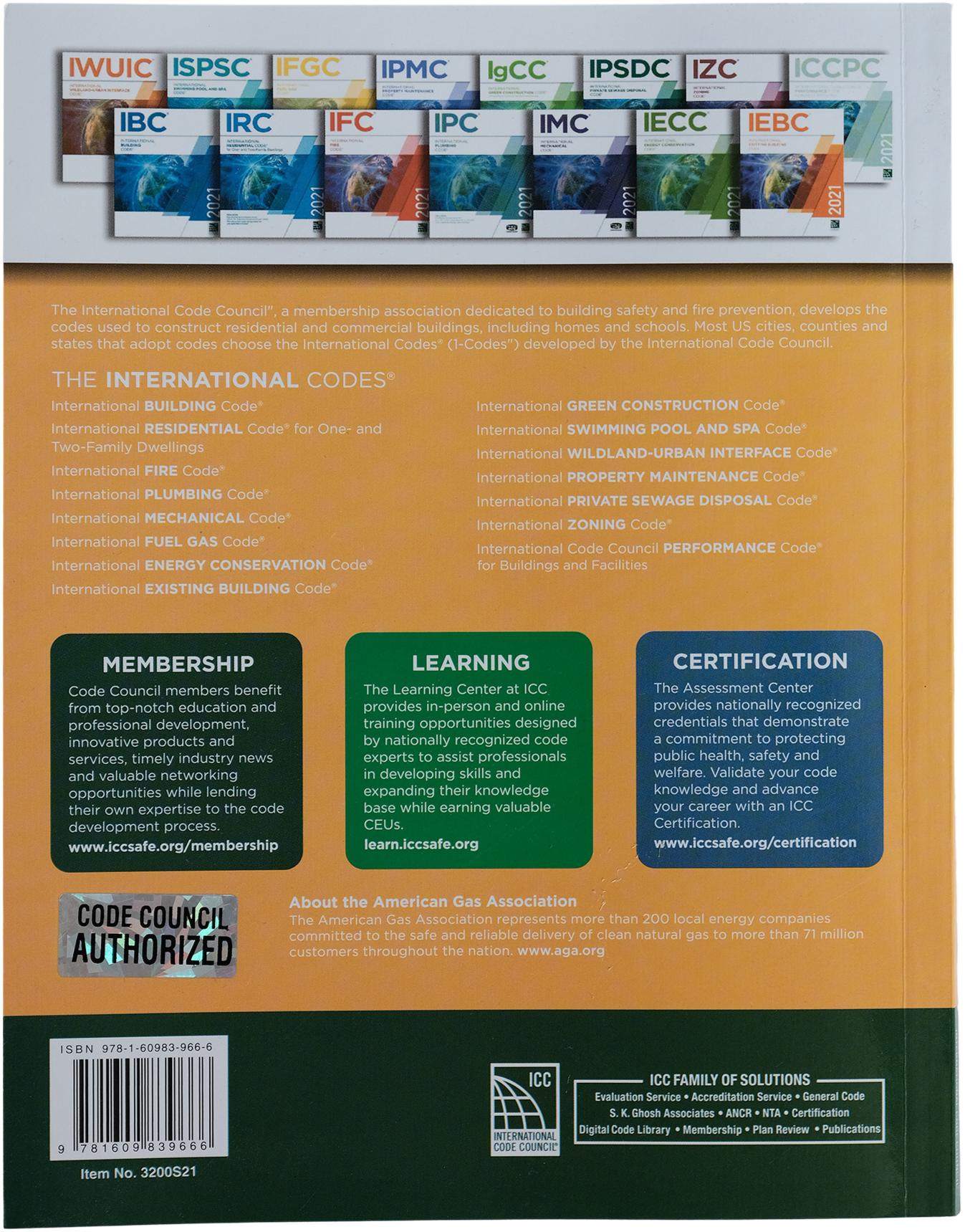 2021 International Fuel Gas Code (International Code Council Series) ISBN: 9781609839666