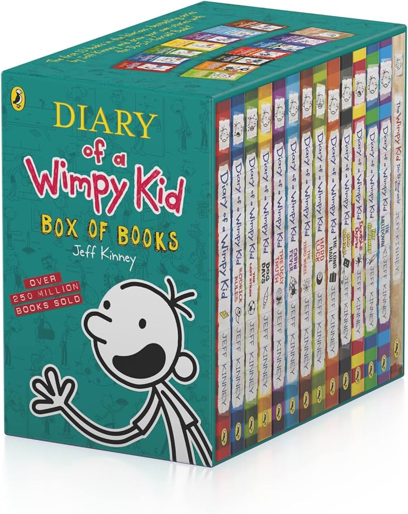 Diary of a Wimpy Kid Box of Books (1-13) Paperback ISBN: 9780241567418