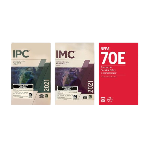 2021 International Plumbing, Mechanical & NFPA 70E Electrical Safety Code Set