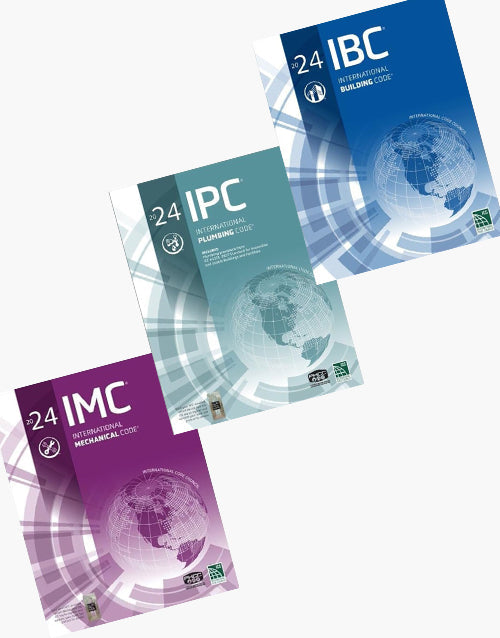 International Mechanical Code IMC & International Plumbing Code IPC & International Building Code IBC 2024 Editions