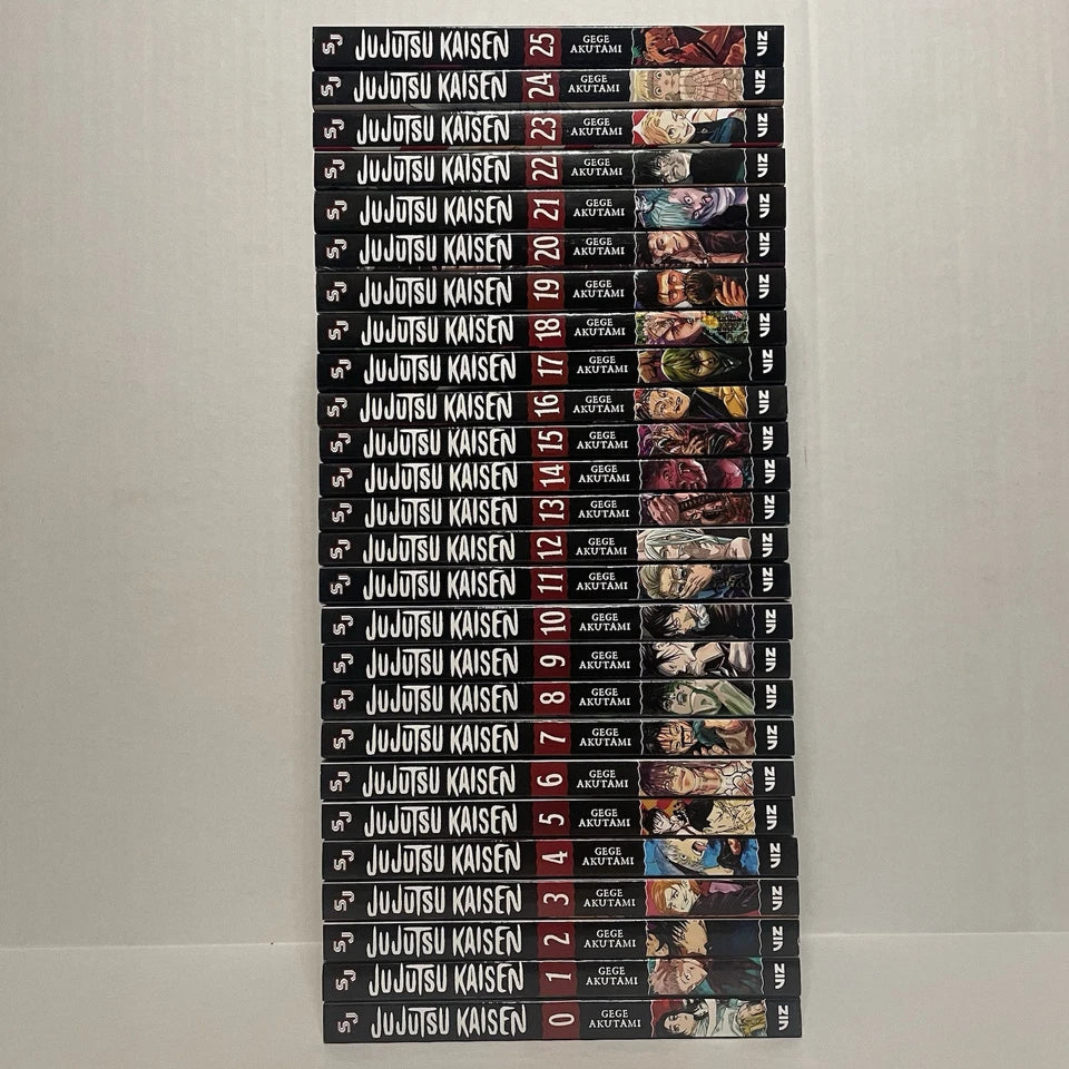 Jujutsu Kaisen Manga (Vol. 0-25) English Full/Loose Set JJK Sorcery Comic Series by Gege Akutami 🎁 Bonus: Free Manga-Themed Wall Poster