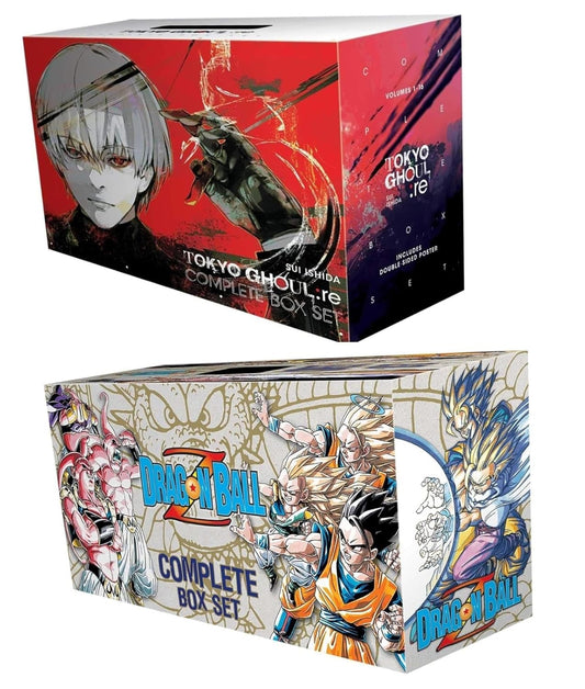 SUPER COMBO OF (Tokyo Ghoul Re Boxset 1-16 + Dragonball Z Complete Box Set: Vols. 1-26)