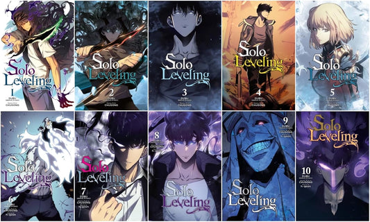 Solo Leveling Manga Series, Vol 1-10,  Collection Books Full/Loose B/W Set  by Chugong