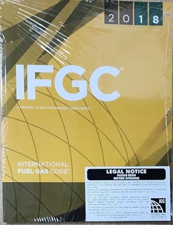 2018 International Fuel Gas Code IFGC Book ISBN: 978-1609837419