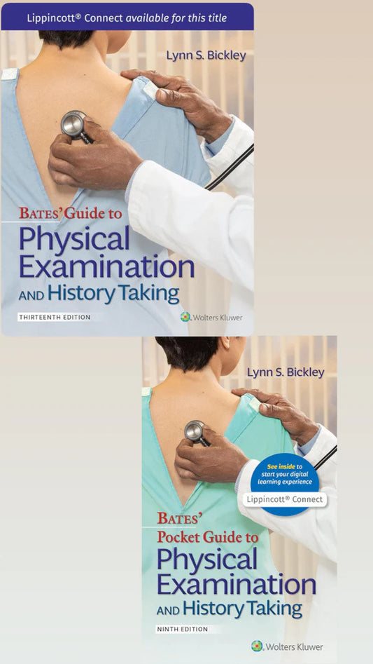 Bates’ Complete Physical Examination Set – Full Guide + Pocket Companion ISBN: 978-1975210533, 978-1975109875