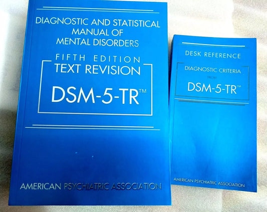 DSM-5 TR Paperback+DESK reference from DSM-5-TR 5th Edition Paperback Combo - 9780890425763, 9780890425794