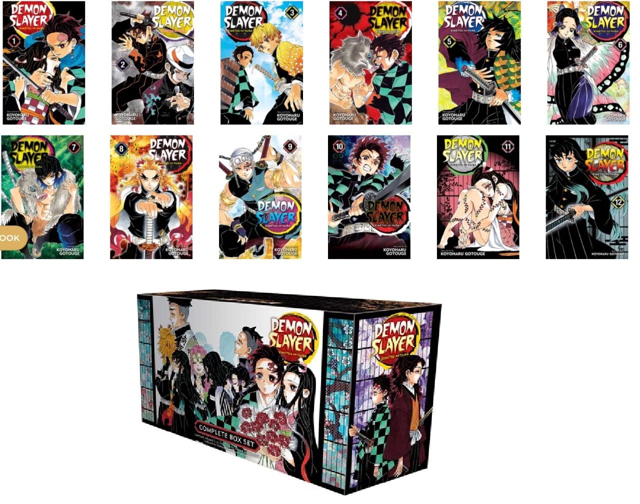 Demon Slayer Kimetsu No Yaiba Manga Box Set