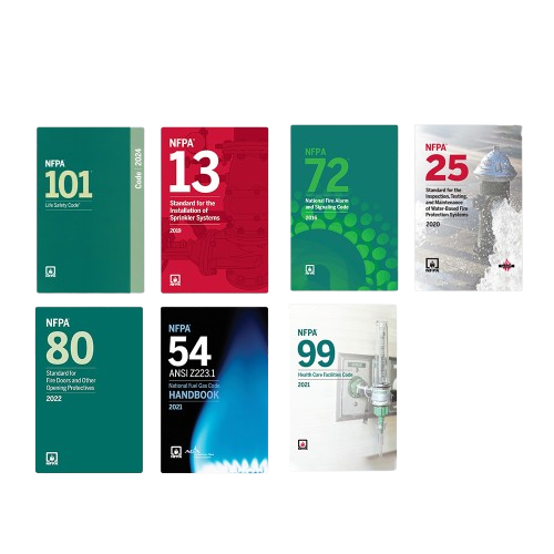 Complete 2024 NFPA Fire & Life Safety Compliance Set – NFPA 101, 13, 72, 25, 80, 54 & 99