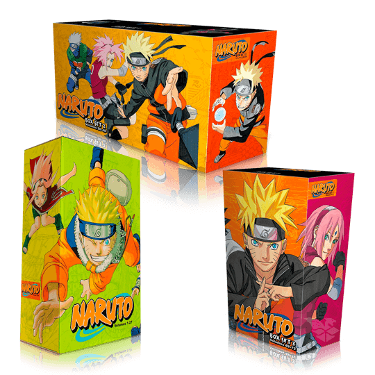 Naruto Complete Manga Box Sets 1, 2, & 3 by Masashi Kishimoto