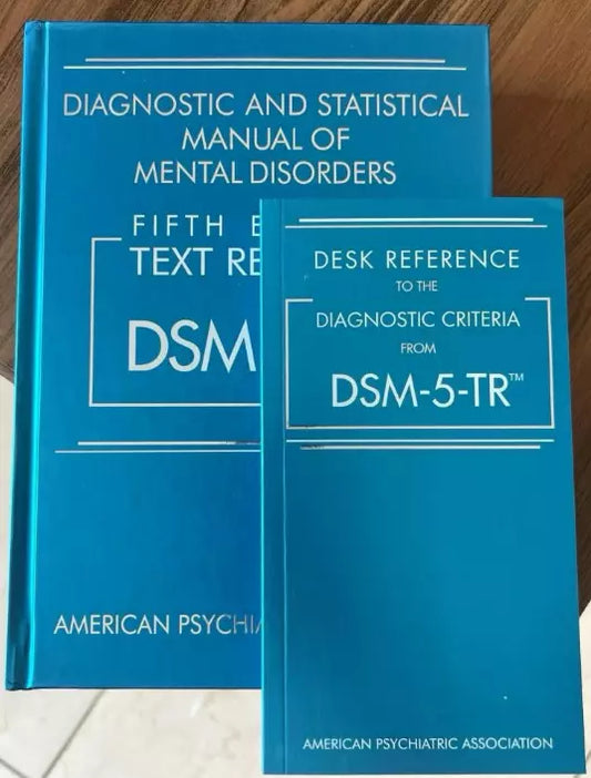 New DSM 5 TR Hardcover & Desk Reference Paperback Soft Combo Pack - 978-0890425756, 978-0890425794