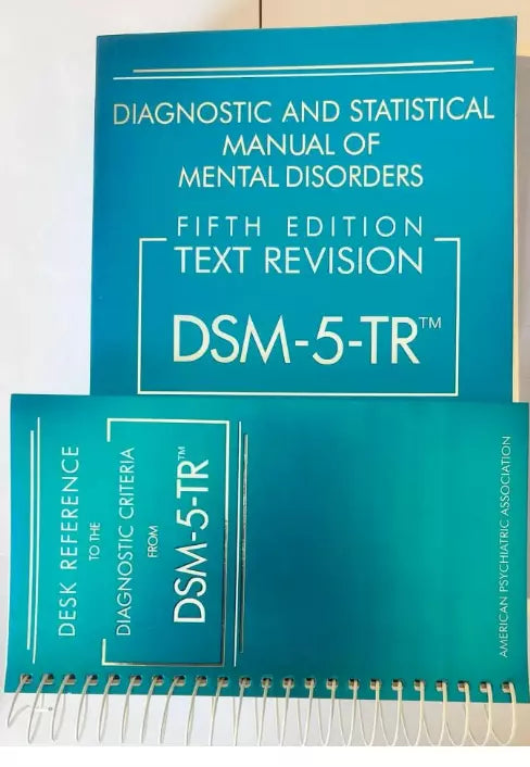 New DSM 5 TR Paperback Soft & Desk Reference Spiral Combo Pack ISBN: 978-0890425763 + 978-0890425800