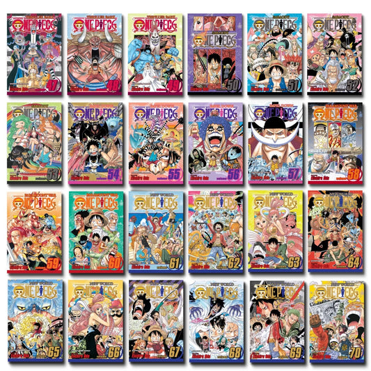 One Piece Manga Set (Volumes 47–70) Set 3— Thriller Bark to Punk Hazard Saga Full/Loose Set  🎁 Freebie: A free Manga Wall Poster