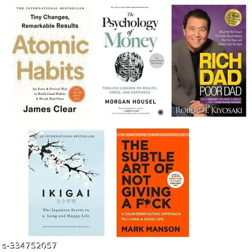 Life Upgrade Book Set: 5 Bestsellers on Habits, Money, Mindset & Meaning (Paperback)