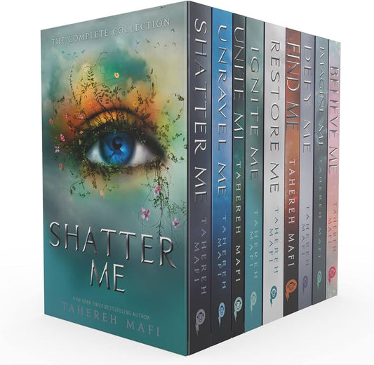 Shatter Me: The Complete 9-Book Box Set by Tahereh Mafi | Dystopian YA Romance Thriller (Paperback)