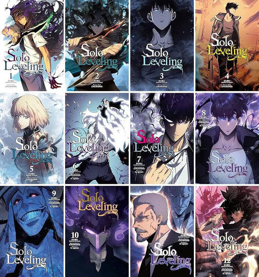 Solo Leveling Manga Series, Vol 1-12, 12 Collection Books Set FULL COLOR by Chugong Paperback