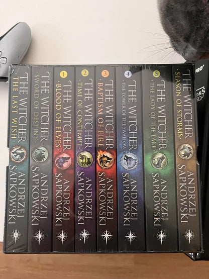 The Witcher Saga: Complete 8-Book Box Set by Andrzej Sapkowski | Epic Fantasy Series (Paperback)