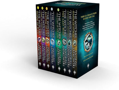 The Witcher Saga: Complete 8-Book Box Set by Andrzej Sapkowski | Epic Fantasy Series (Paperback)
