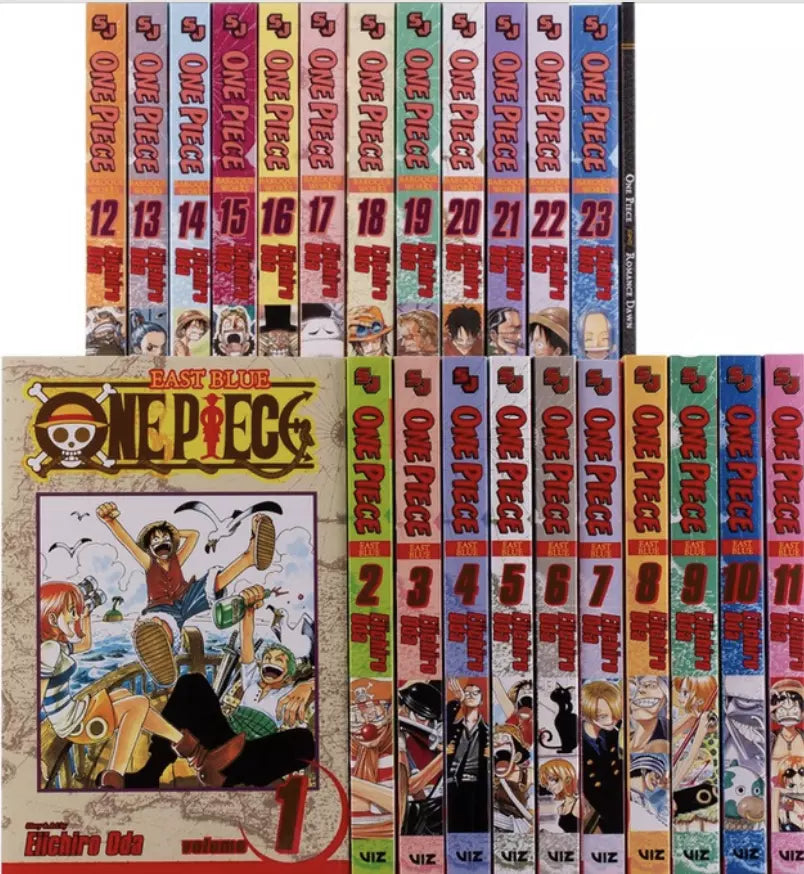 One Piece Manga Set  Box Set : East Blue and Baroque Works, Skypiea and Water 1-50 || Comic Book Full/Loose Set  🎁 Freebie: A free Manga Wall Poster